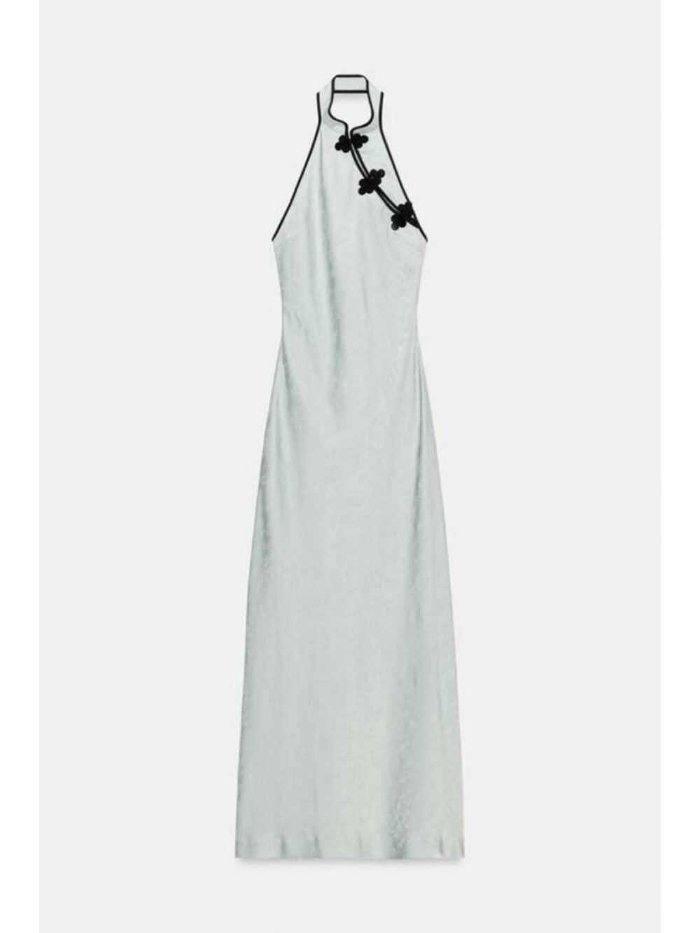 ZARA MIDI JACQUARD FROG FASTENING DRESS